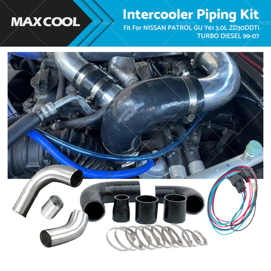 Intercooler Piping Kit For Nissan Patrol GU Y61 3. 0L ZD30DDTi Turbo Diesel 99-07-0