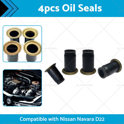 4PCS Diesel Injector Pipe Oil Seal Suitable for Nissan Navara Ute 3L ZD30 01-07-1