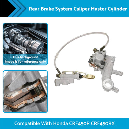 Rear Brake System Caliper Master Cylinder Suitable For Honda CRF450R CRF450RX-0