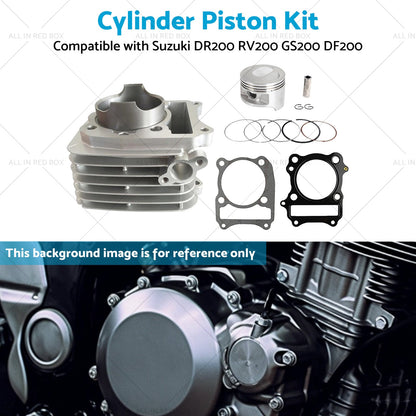 Cylinder Piston 66mm Suitable Suzuki DR200 RV200 GS200 DF200 SP200 Top End Kit-4