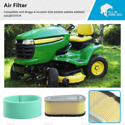 Air Filter Suitable For Briggs  and  Stratton 4139 493909 496894 496894S 5053B or D or H or K-0