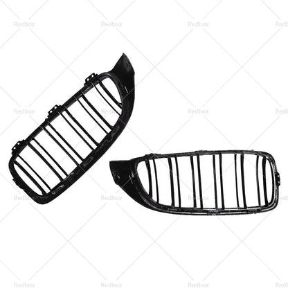 Bumper Grille Grill Suitable for BMW 4 Series F32 F33 F36 M3 F80 M4 Gloss Black-2