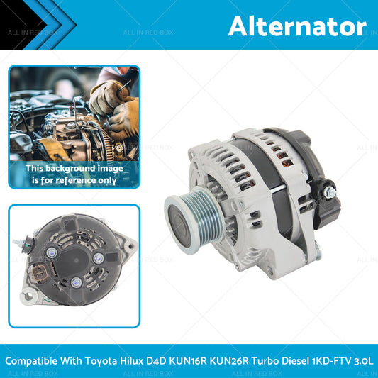 Alternator Suitable For Toyota Hilux D4D KUN16R KUN26R Turbo Diesel 1KD-FTV 3. 0L-0