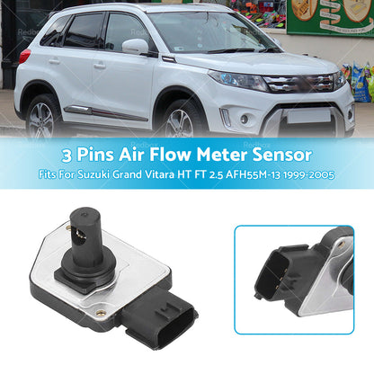 Mass Air Flow Sensor Meter AFM For Suzuki Grand Vitara 2. 5 AFH55M-13 99-05 HT FT-2