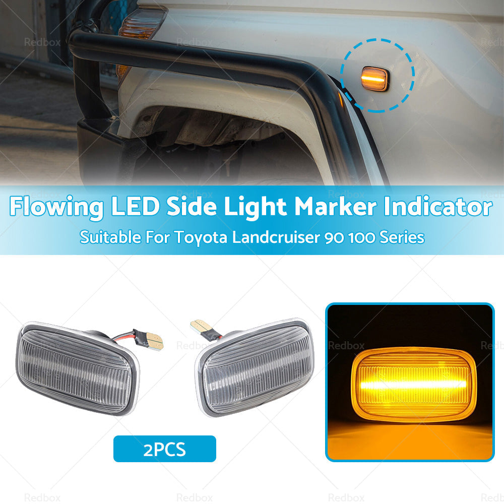 Flowing LED Side Light Marker Indicator Suitable For Toyota Landcruiser 90 100-2