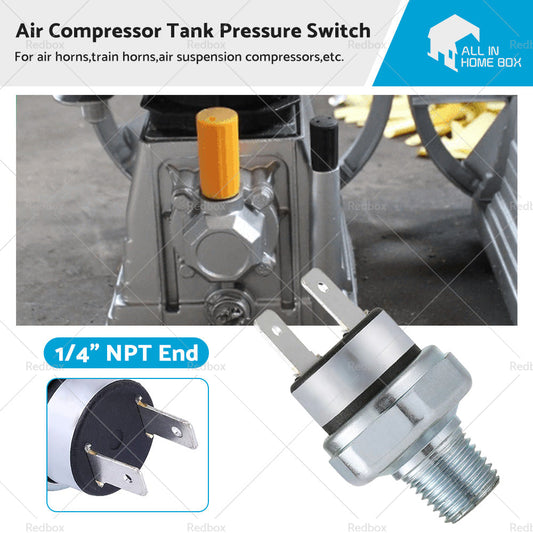 1 4inch NPT End Air Compressor Pressure Tank Control Switch Off Valve 90-120PSI-0