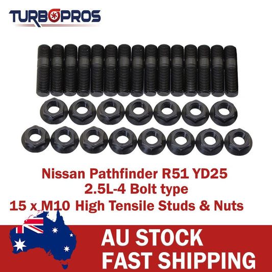 High Tensile Exhaust Manifold&Turbo Stud Kit for Nissan Pathfinder R51 YD25 2.5L