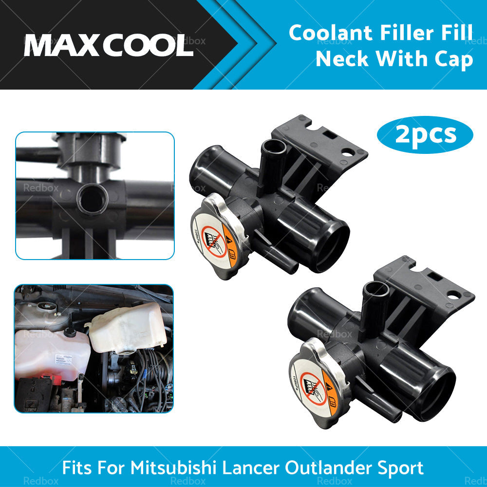 2PCS Radiator Coolant Filler Fill Neck With Cap For Lancer Outlander Sport-1
