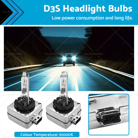 D3S 10000K H or DHID Xenon Headlight Bulbs Globes Suitable For Audi Land Rover Kia-0