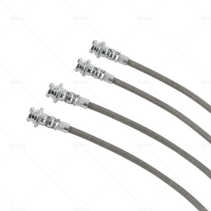 FrontRear Braided Brake Line Hose Set Fit Nissan Patrol GQ Y60 or Ford Maverick DA-4