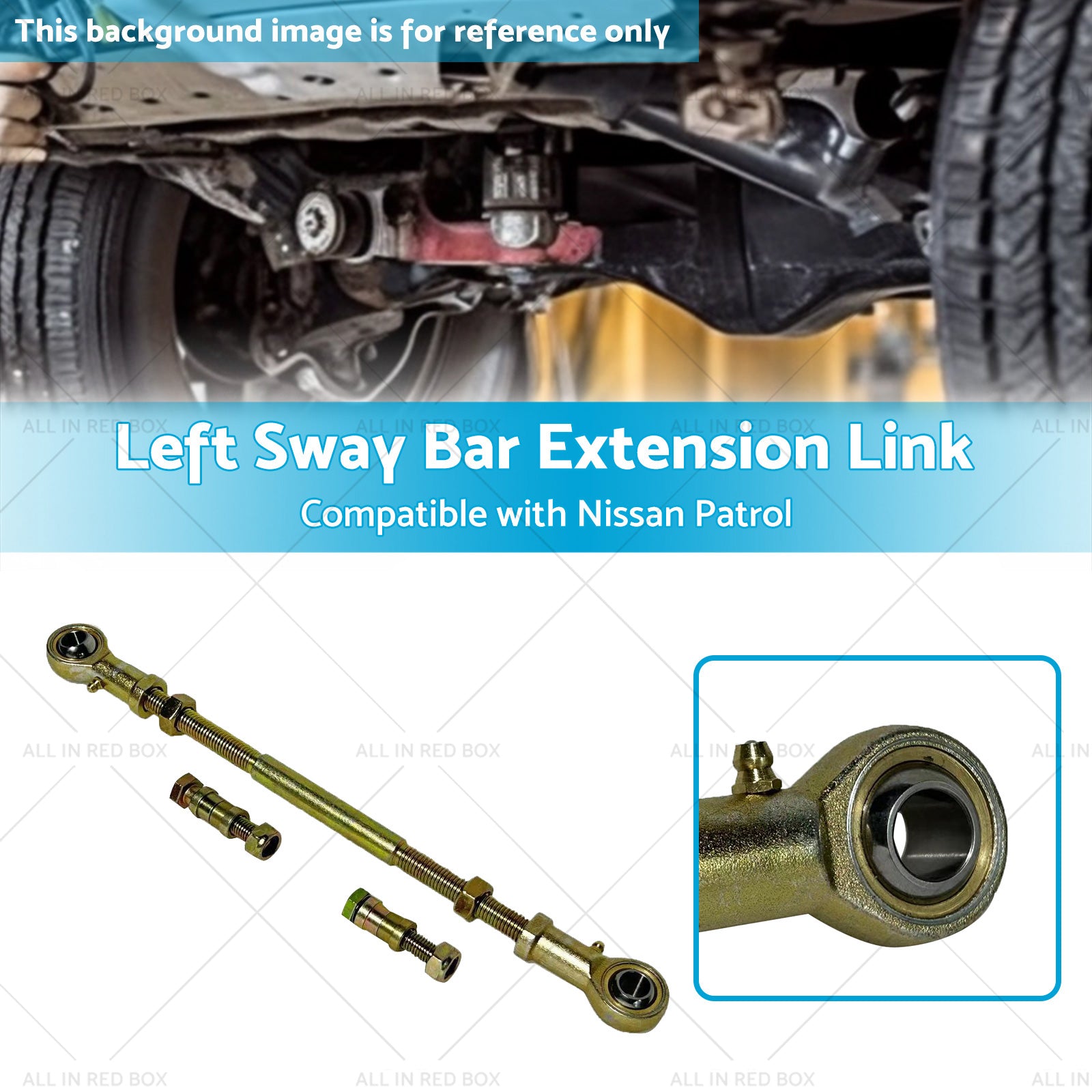 LH Rear Sway Bar Extension Link for 2 inch  - 8 inch  Suitable for Nissan Patrol GU GQ-2