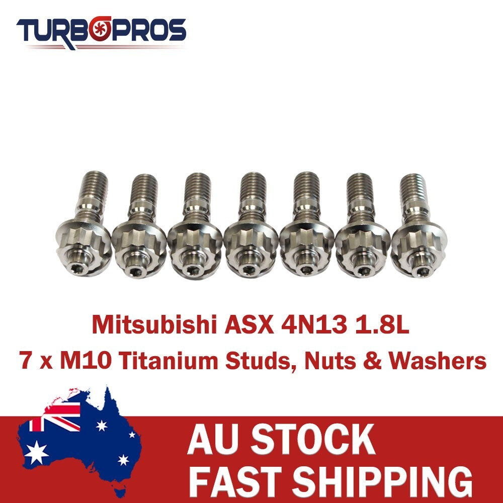 Titanium Turbo Charger Stud Kit for Mitsubishi ASX 4N13 1.8L