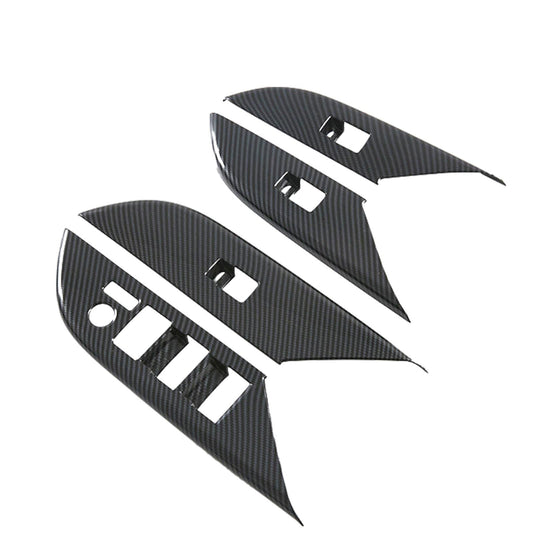 4PCS Window Lift Panel Cover Trim Sticker Suitable For Toyota Hilux Revo 2024-0