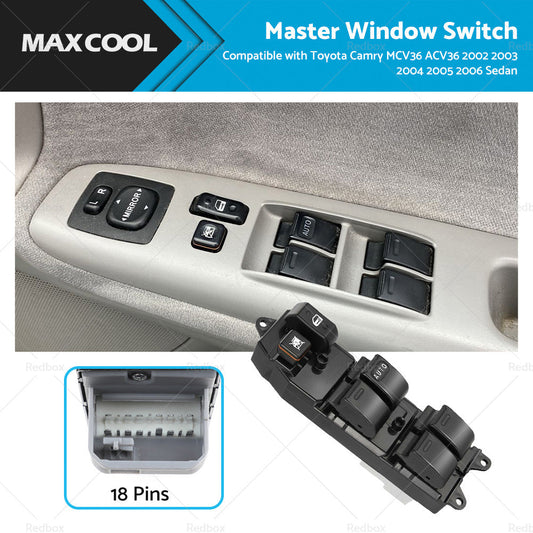 Master Window Switch Suitable For Toyota Camry MCV36 ACV36 2002-2006 Driver Side-0
