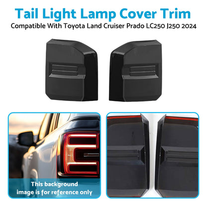 2X Tail Light Lamp Cover Trim Suitable For Toyota Land Cruiser Prado LC250 2024-1