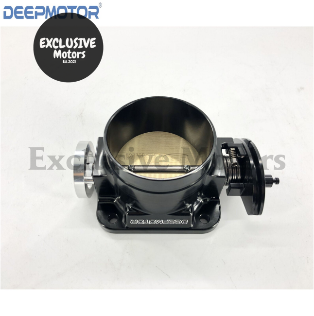 Deepmotor Billet Intake Manifold Fuel Rail Throttle Body Set (Black) for Nissan RB20 RB20DET