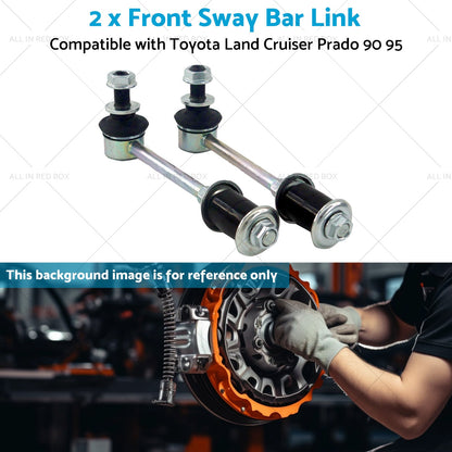 2PCS Front Sway Bar Link Kit Suitable For Toyota Land Cruiser Prado 90 95 96-02-4