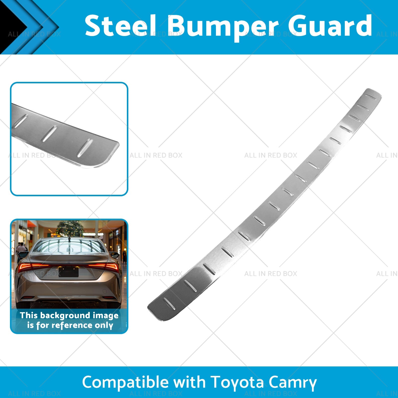 Steel Bumper Guard Trunk Sill Scuff Protector Cover Suitable for Toyota Camry-1