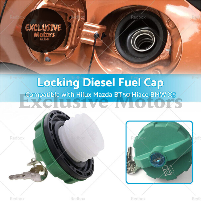 Diesel Fuel Cap W/ Key Suitable for Hilux Mazda BT50 Landcruiser Ranger Triton