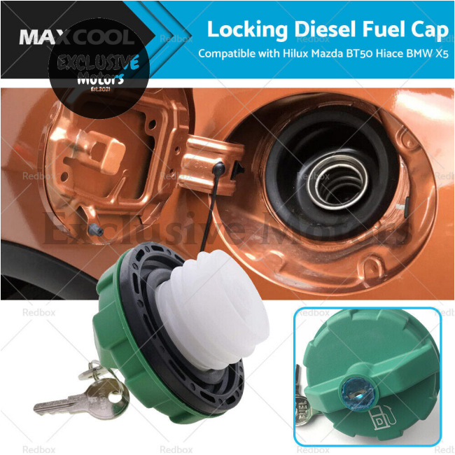 Diesel Fuel Cap W/ Key Suitable for Hilux Mazda BT50 Landcruiser Ranger Triton