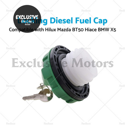 Diesel Fuel Cap W/ Key Suitable for Hilux Mazda BT50 Landcruiser Ranger Triton