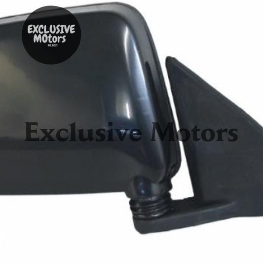 Right-Hand Mirror, Black, Manual Adjust for Nissan Navara D21 (1986-1997)