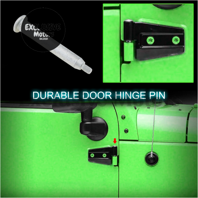 Door Hinge Pins Bushing Kit For Jeep Wrangler 07-18