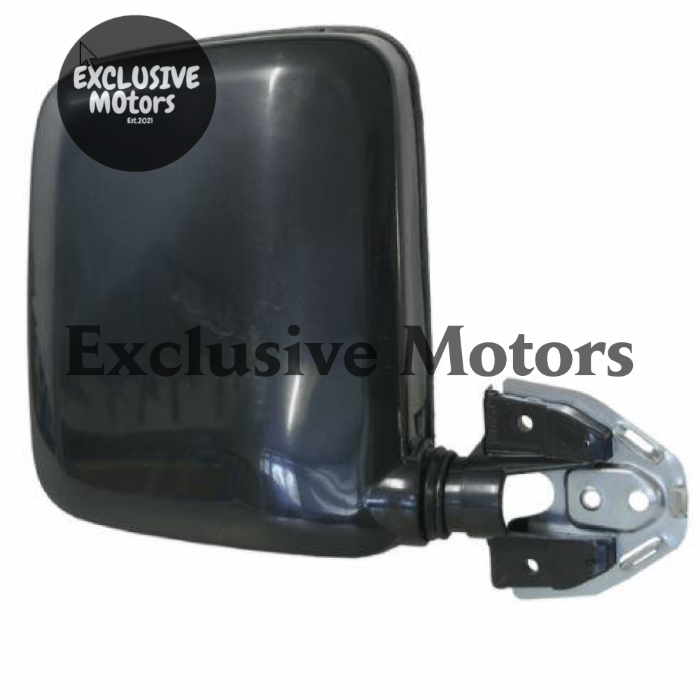 Left-Hand Mirror, Black, Manual Adjust for Nissan Navara D21 (1986-1997)