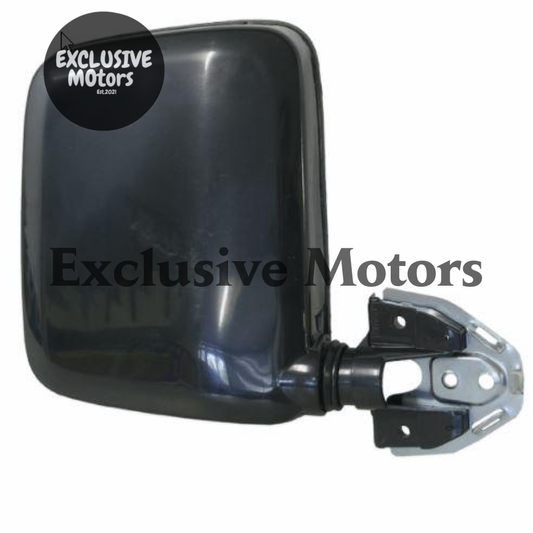Left-Hand Mirror, Black, Manual Adjust for Nissan Navara D21 (1986-1997)