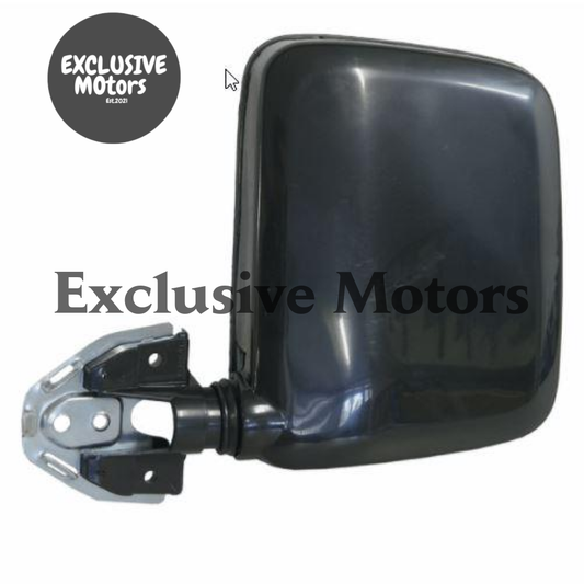 Black Right-Hand Manual Mirror for Nissan Navara D21 (1986-1996)