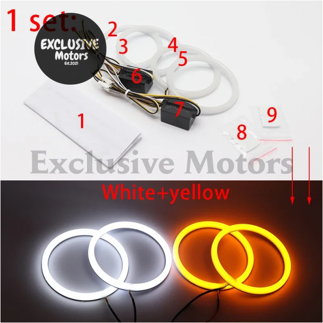 Dual Color Led Angel Eyes For Toyota Camry Xv40 06-09