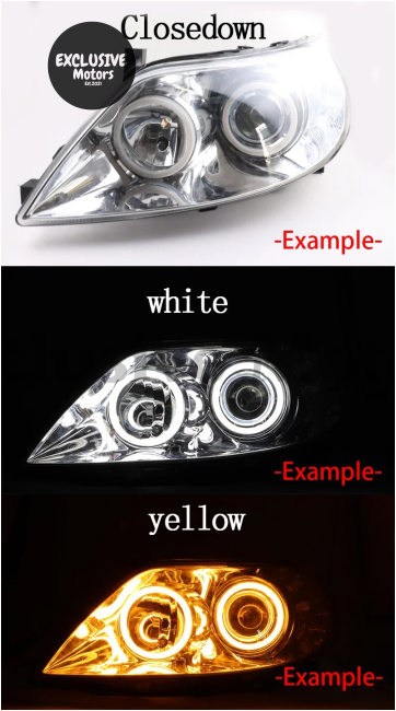 Dual Color Led Angel Eyes For Toyota Camry Xv40 06-09