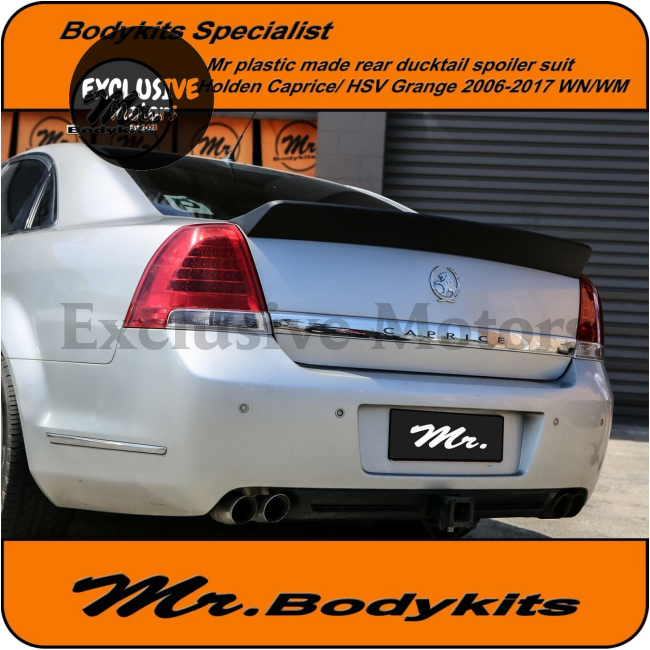 Ducktail Spoiler for Holden Caprice/Statesman (2006-2017) WM/WN