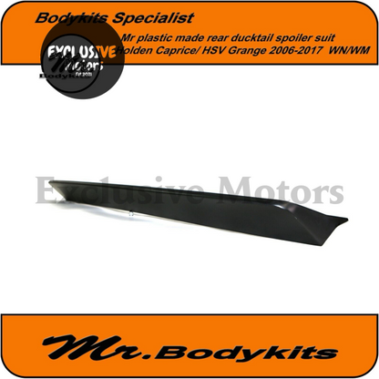 Ducktail Spoiler for Holden Caprice/Statesman (2006-2017) WM/WN