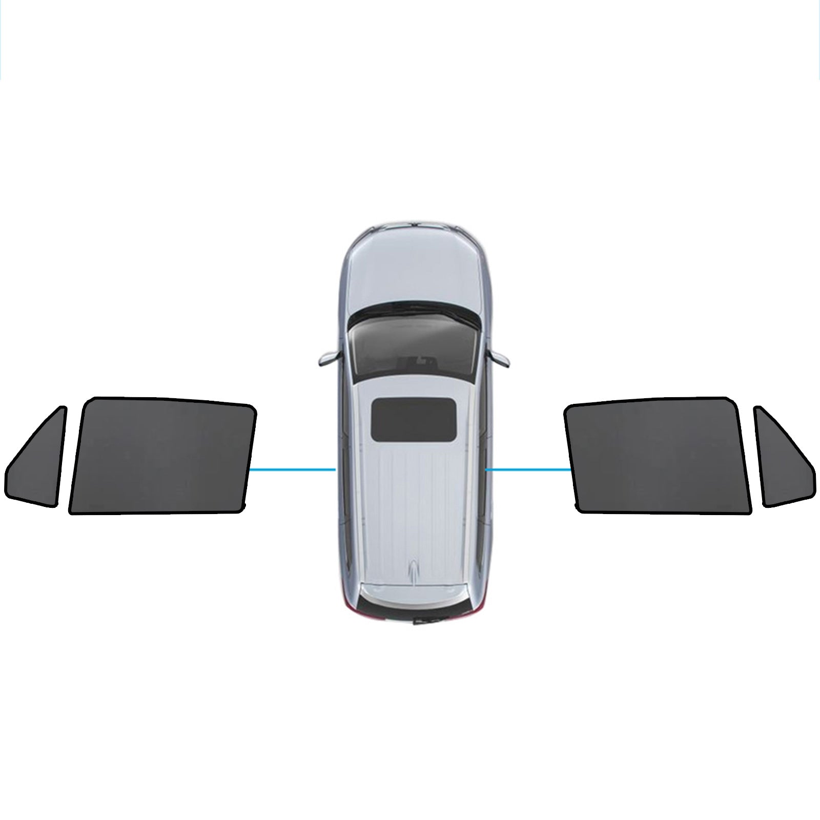 Car Window Sun Shades Magnetic Mesh Suitable for Mercedes-Benz GLC 2015-2022-2