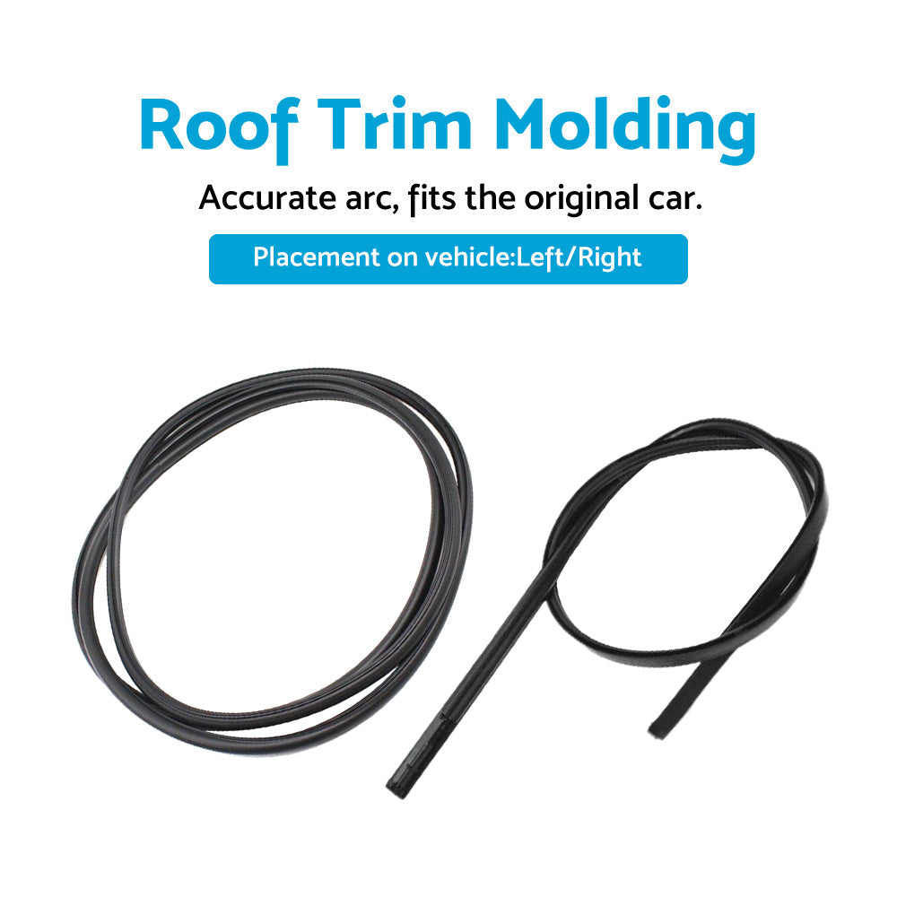 2x Roof Drip Moulding Left  and  Right Side Suitable For Toyota 07-11 Yaris Sedan-1