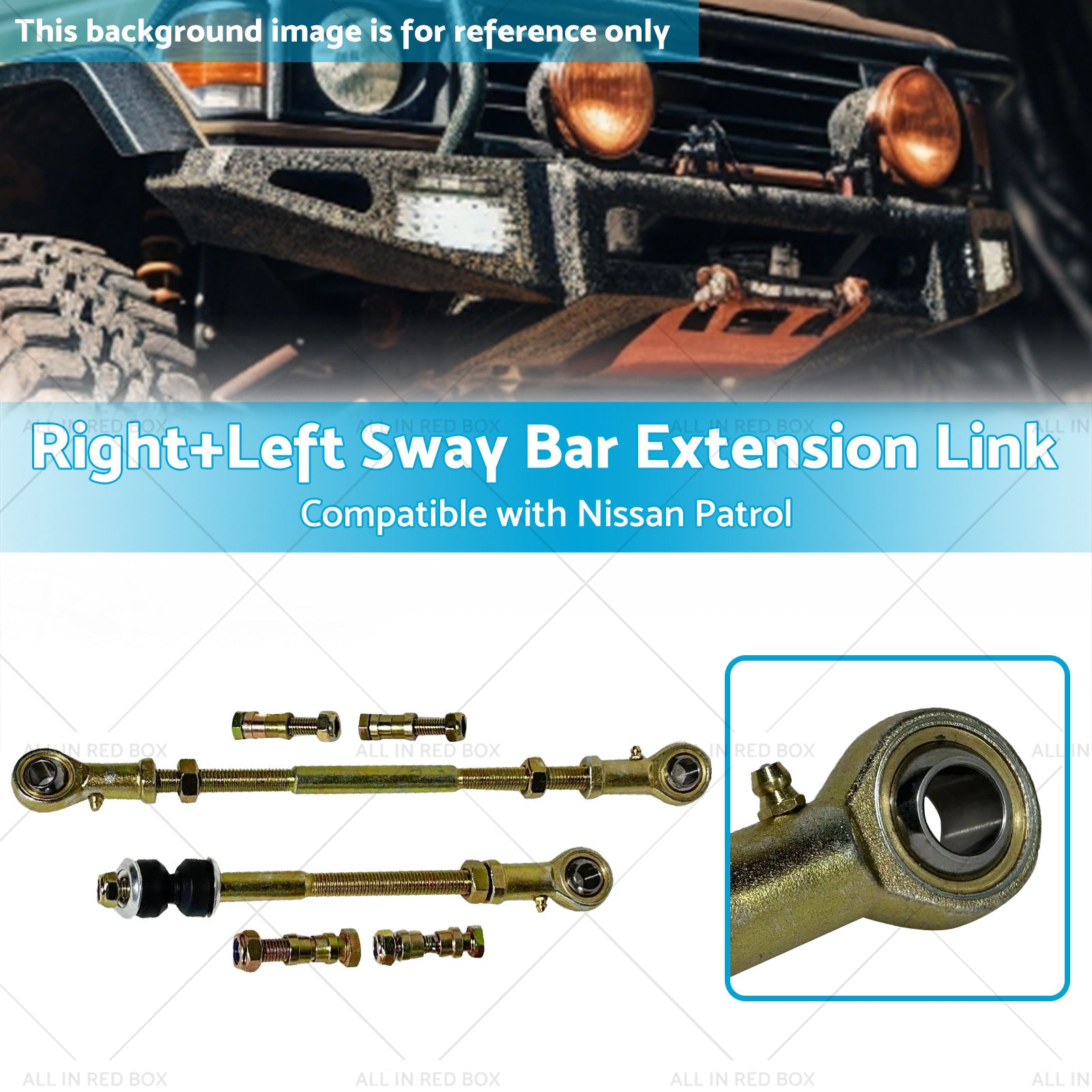 Rear Right Left Sway Bar Extension Link for 2 inch -8 inch  Suitable for Nissan Patrol GQ-2