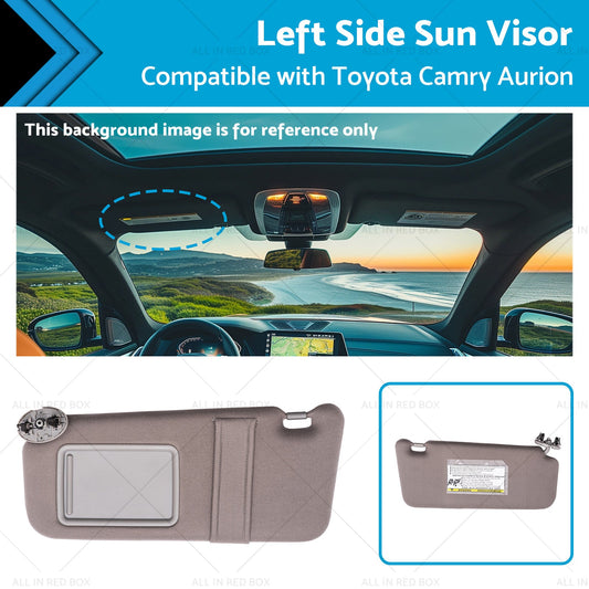 7432006780B0 Left Side Sun Visor Gray Suitable for Toyota Camry Aurion 07-11-0