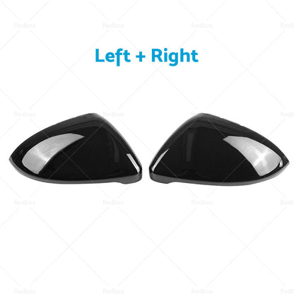 Glossy Black Mirror Cover Cap Suitable For Volkswagen VW Golf 7 MK7 R Gti 14-19-2