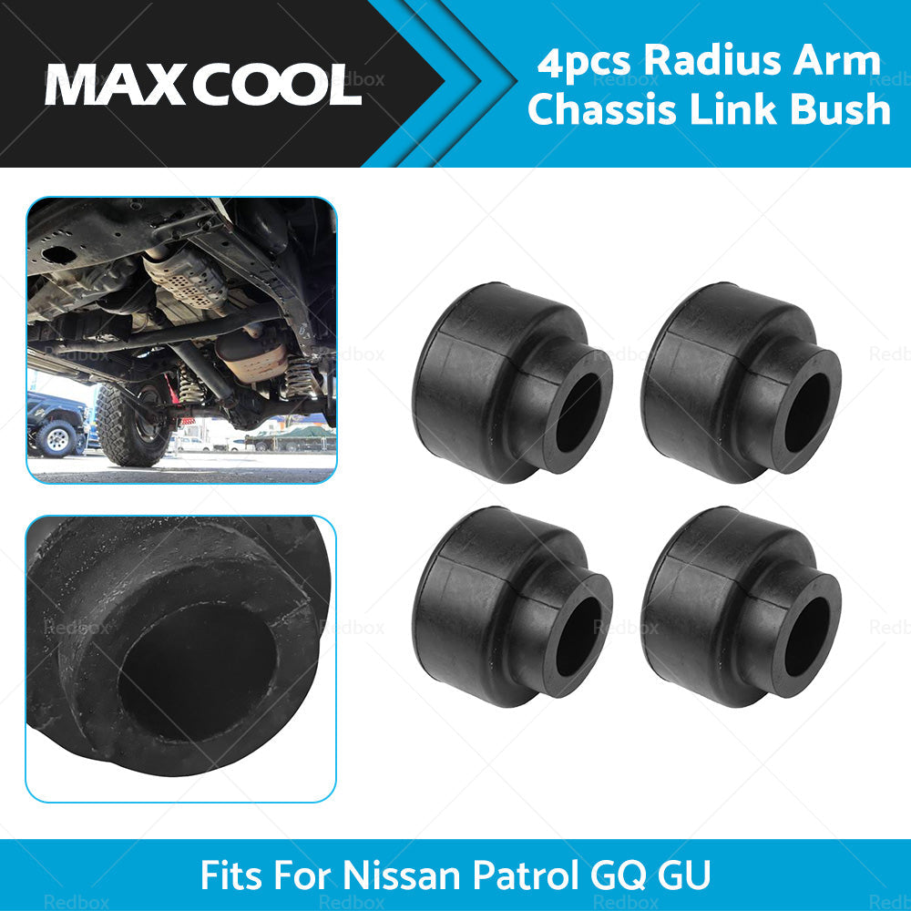 Set of 4 Radius Arm Chassis Link Bush For Nissan Patrol GQ Y60 GU Y61 1988-2016-1