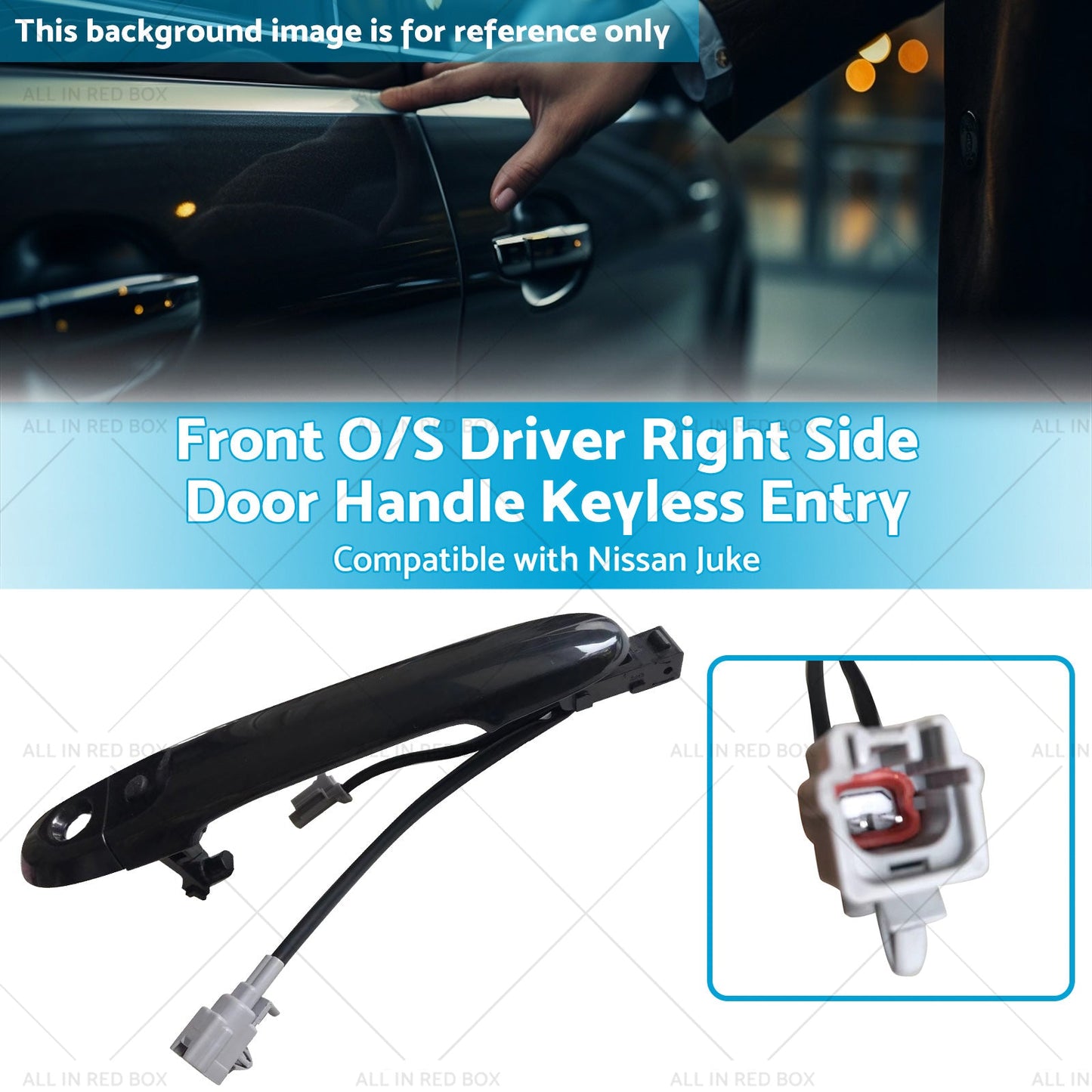 Front Driver Right Side Door Handle Keyless Entry Suitable for 10-19 Nissan Juke-2