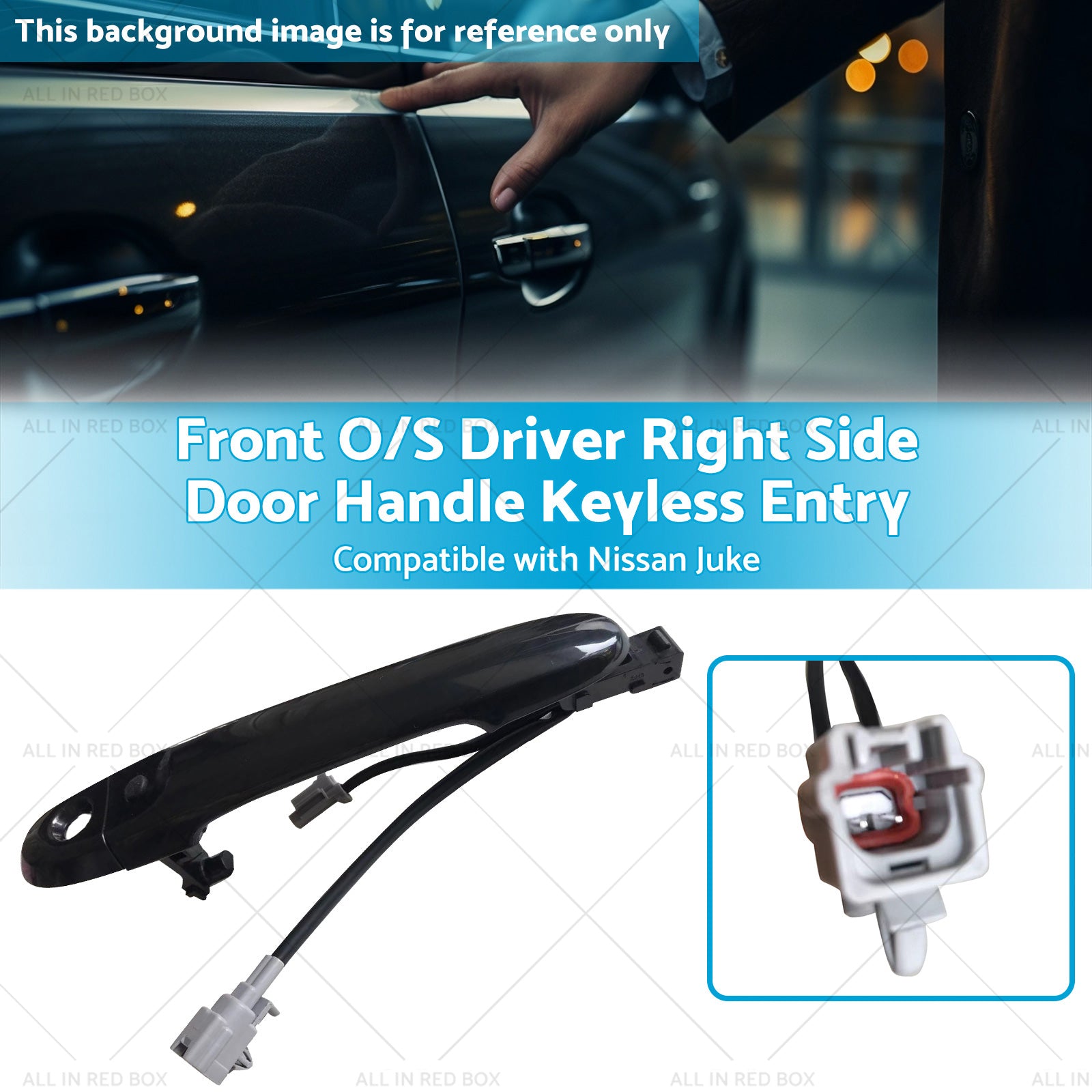 Front Driver Right Side Door Handle Keyless Entry Suitable for 10-19 Nissan Juke-2