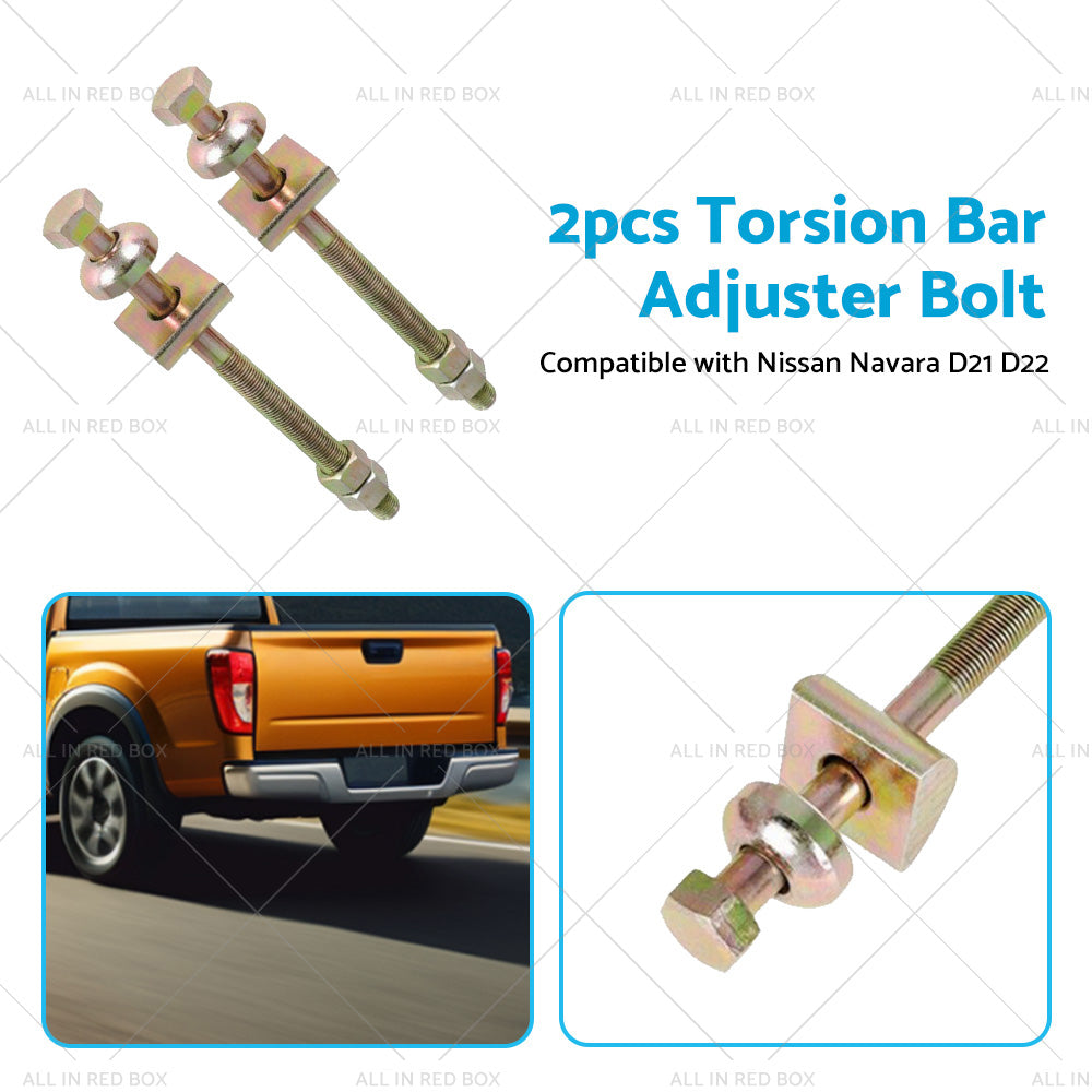 2PCS Torsion Bar Adjuster Bolt Suitable For Nissan Navara D21 D22 4WD RWD PLD-4