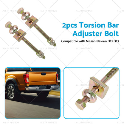 2PCS Torsion Bar Adjuster Bolt Suitable For Nissan Navara D21 D22 4WD RWD PLD-4