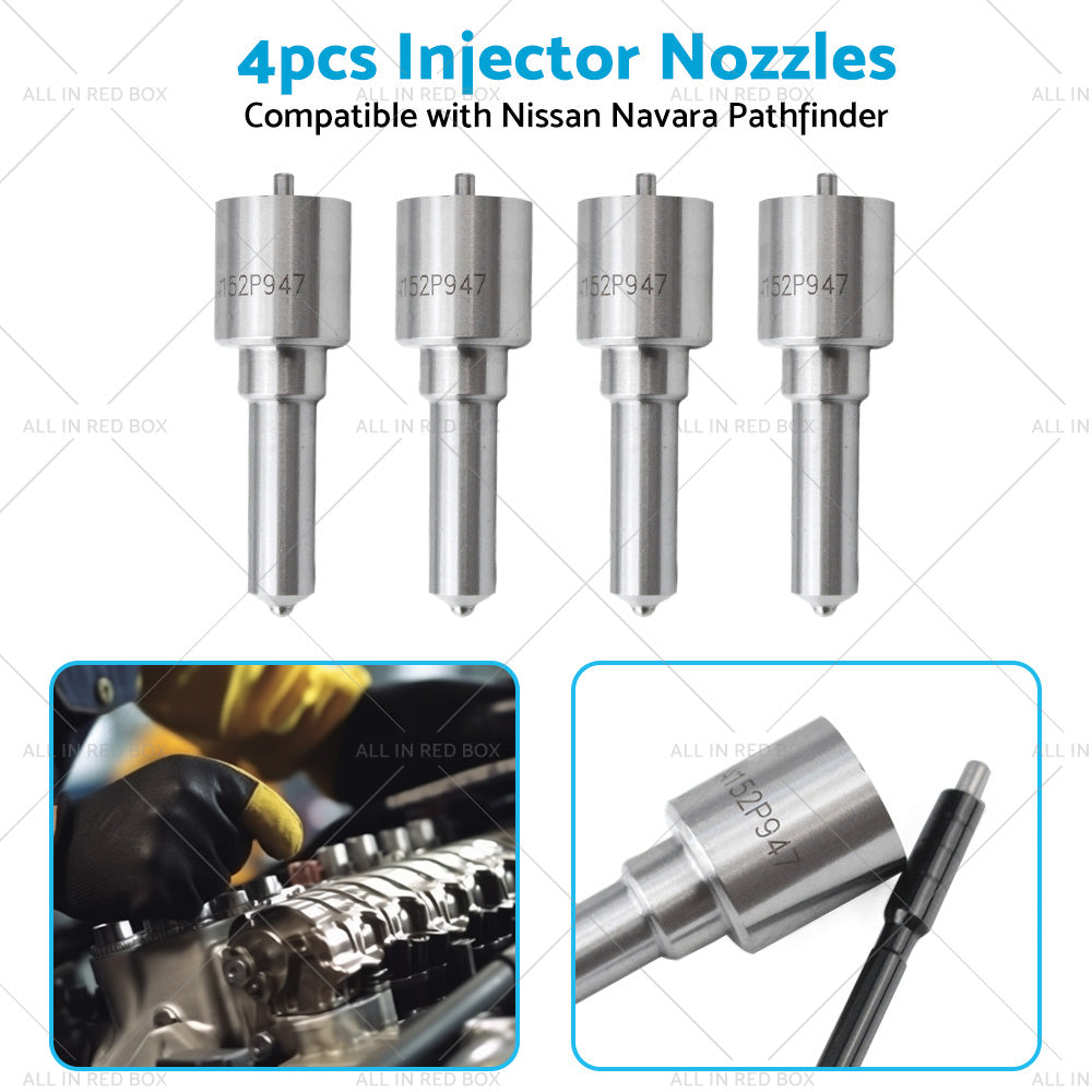 4PCS Injector Nozzle Suitable for Nissan Navara D40 Pathfinder R51 16600-EC00A-4