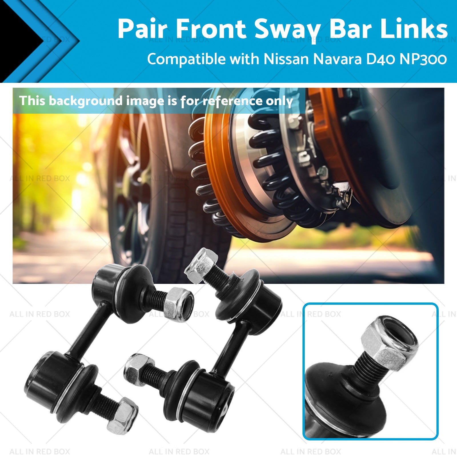 Front Sway Bar Links Suitable for Nissan Navara D40 Pathfinder R51 NP300 05-15-0