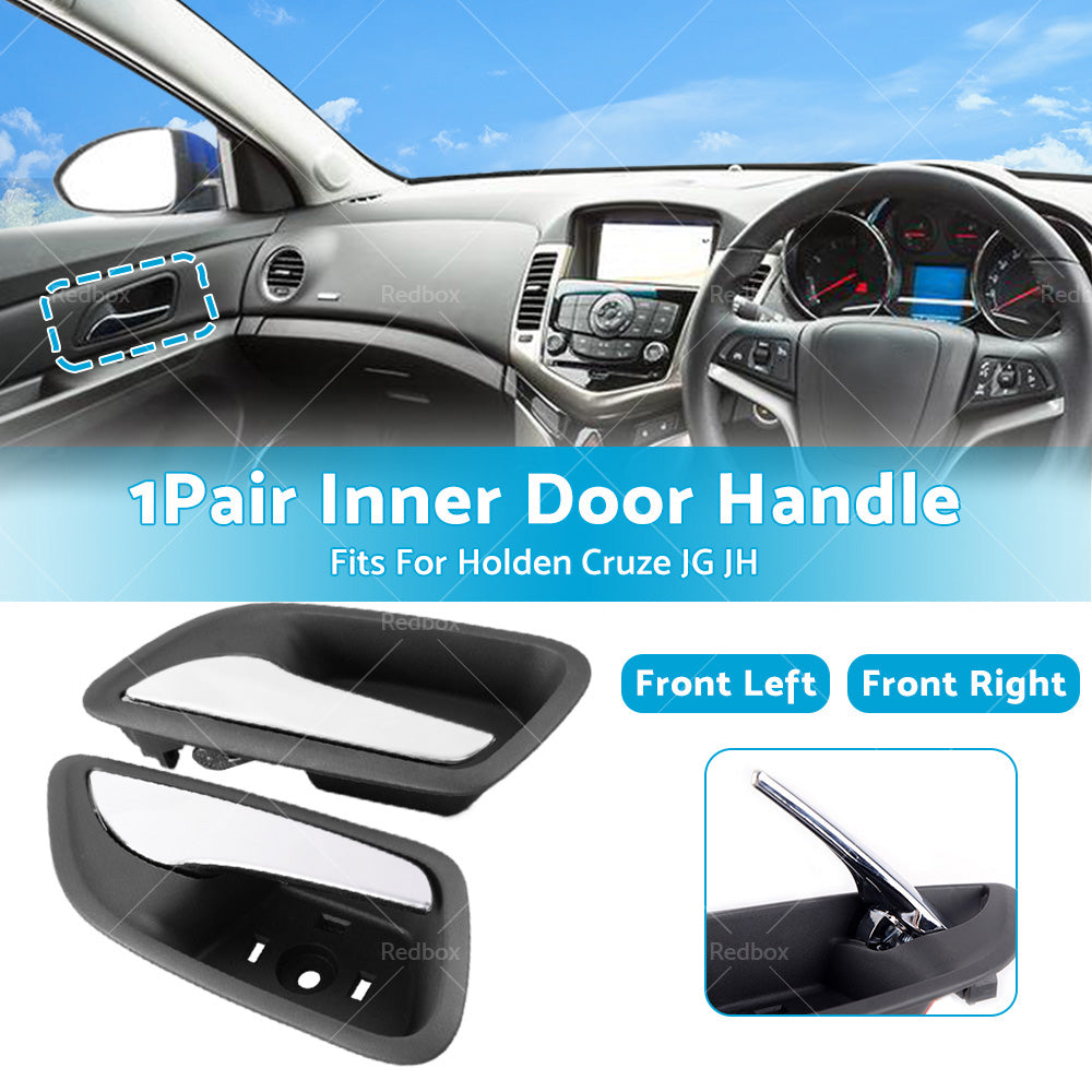 1 Pair Front Inner Door Handle Left  and  Right Fits For Holden Cruze JG JH Chrome-2