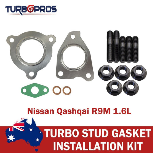 Turbo Charger Installation Stud & Gasket Kit for Nissan Qashqai TL/TS R9M 1.6L