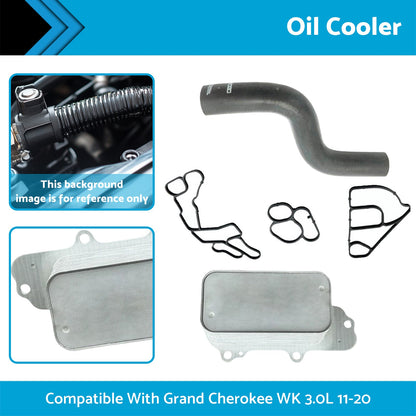 Aluminum Oil Cooler Suitable For Jeep WK 3.0L Diesel EXF Engine 2011-2020-0