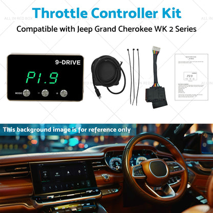 Suitable for Jeep Grand Cherokee WK2 11-21 Black EVC Throttle Controller Kit-3